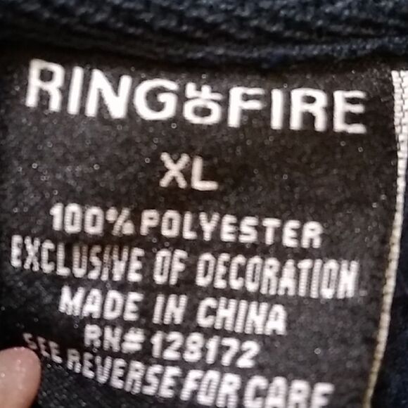 RING OF FIRE MEN SWEATER JACKET SIZE XL - Picture 13 of 15